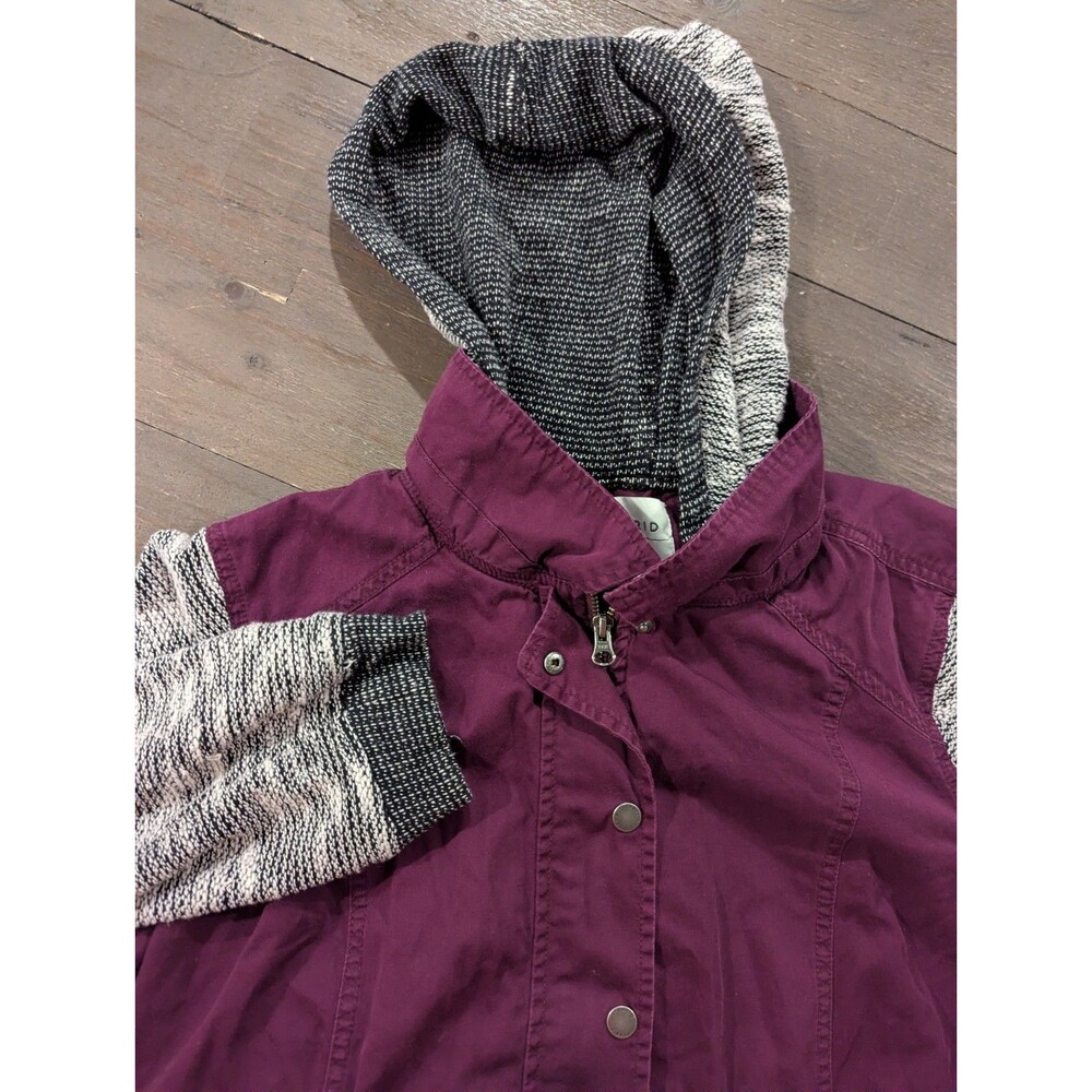 Womens TORRID Purple Anorak Jacket Size 2 ‎ Lightweight Hooded